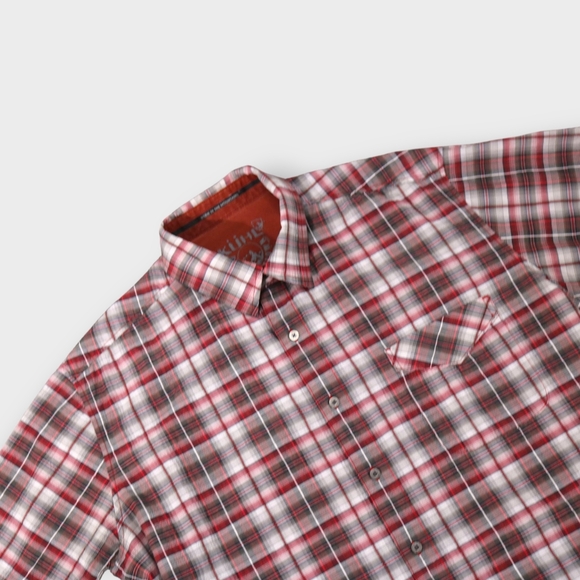 Kuhl Mens Shirt XL Short Sleeve Button Up Plaid Metal Buttons Breathable - Picture 2 of 7